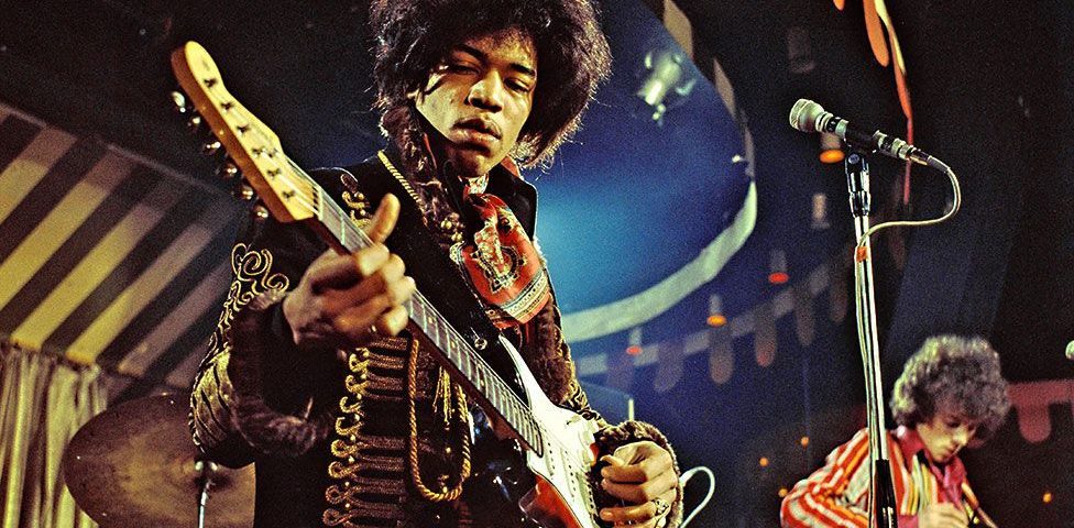 Jimi Hendrix on Stage